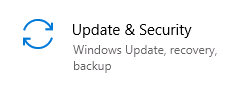 Impostazioni Windows - Aggiornamento e sicurezza
